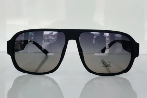 Matte Black Oversized Gradient Lenses sunglasses