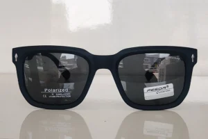 Matte Black Square Polarized Sunglasses
