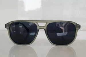 Grey Polarized Black lenses Double Bridge