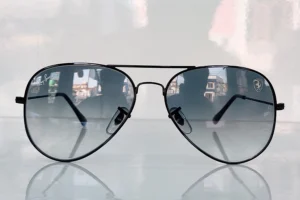 Black Frame blue mercury lenses