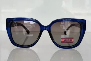 Sheet Blue Over Size Cat Shape Sunglass
