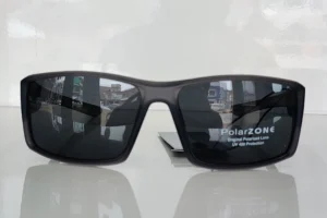 Curved grey with black lenses