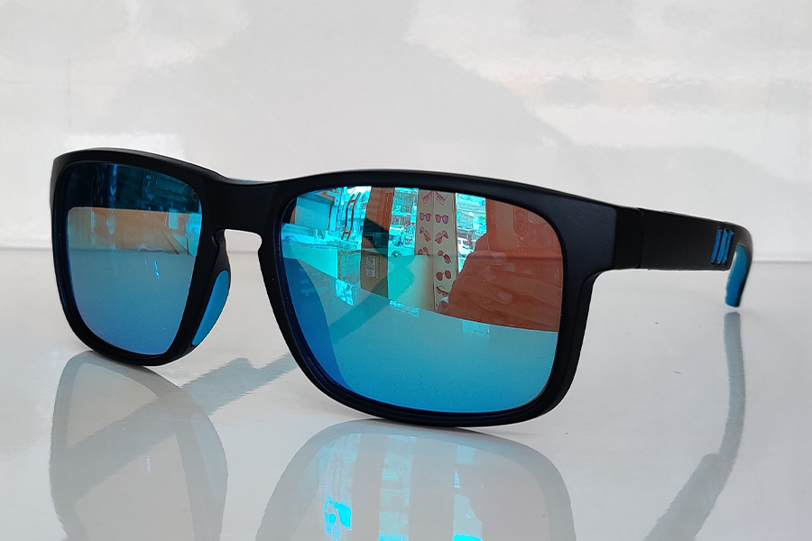 Matte blue with sky blue mercury lenses Sunglasses
