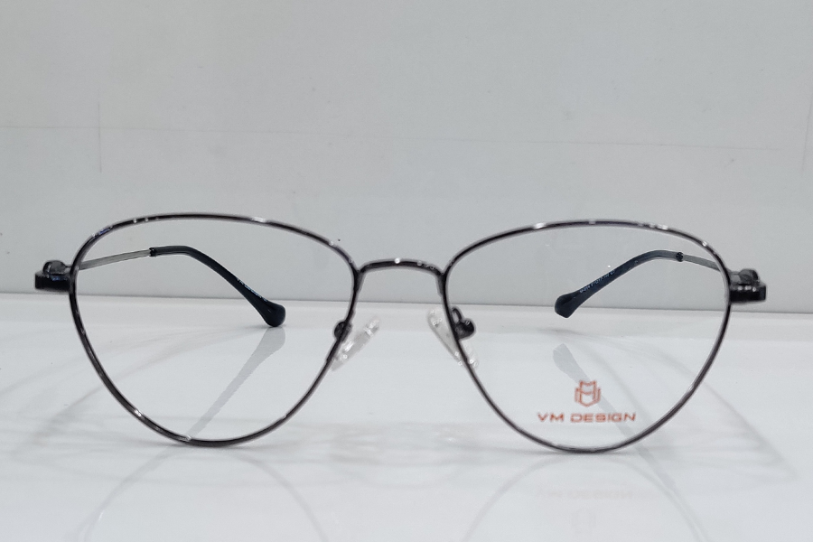 Grey Titanium metal frame Cat shape